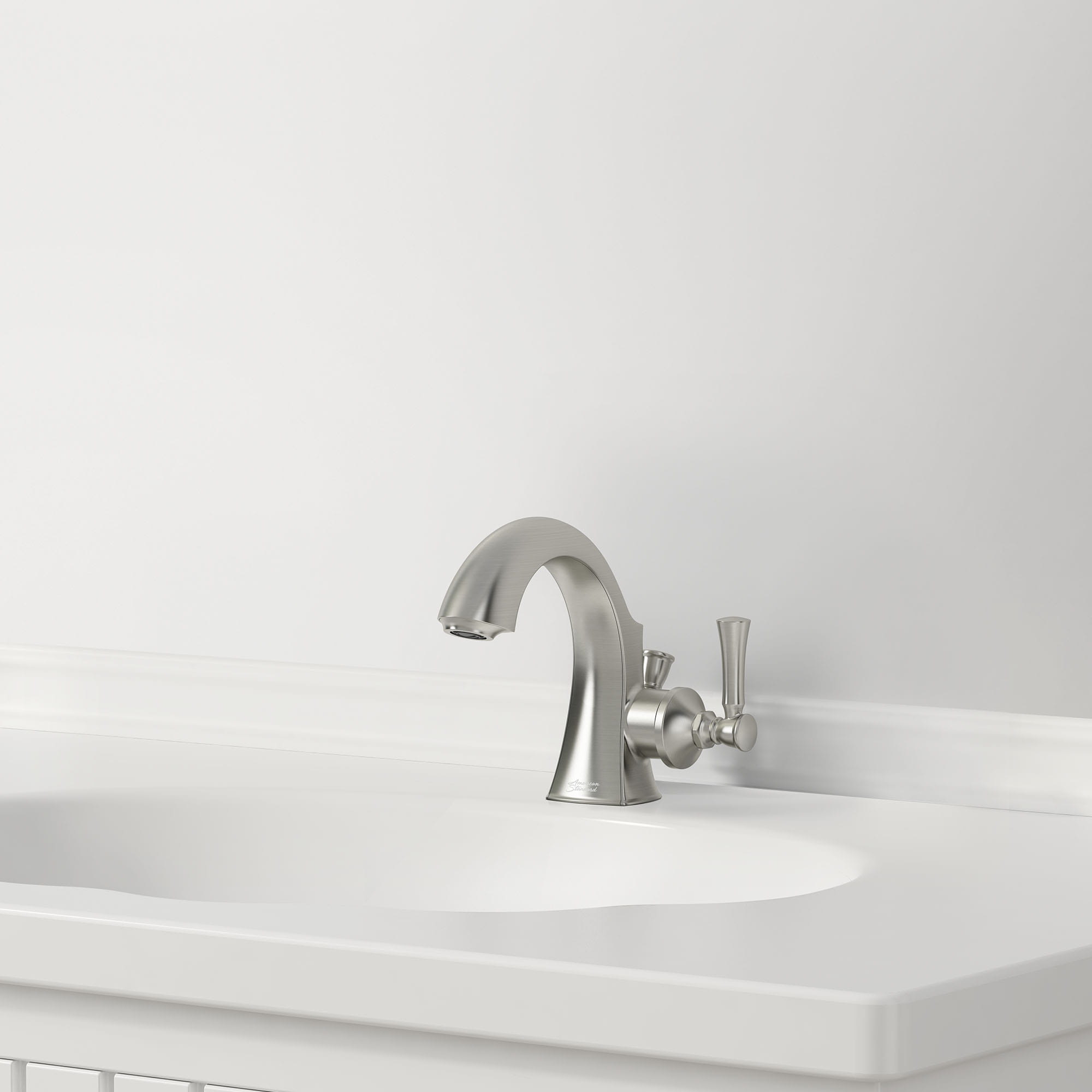 Chancellor 4 In Centerset Single Handle  Bathroom Faucet 12 GPM with Lever Handle   BRUSHED NICKEL